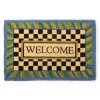 Periwinkle Welcome Mat|MacKenzie-Childs Discount
