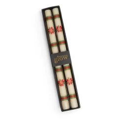 Poinsettia Dinner Candles - Set Of 2|MacKenzie-Childs Sale