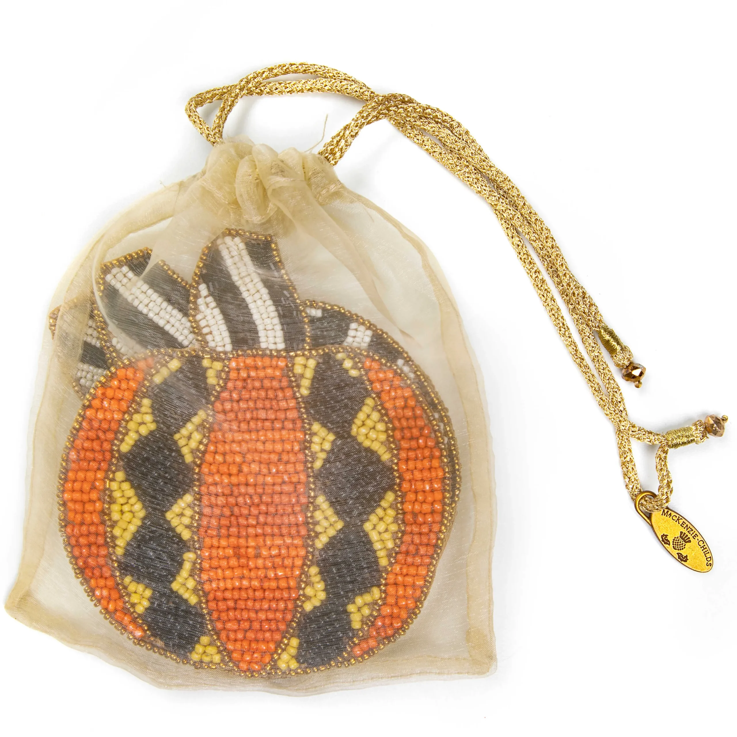 Polka Pumpkin Beaded Coasters - Set Of 4|MacKenzie-Childs Sale