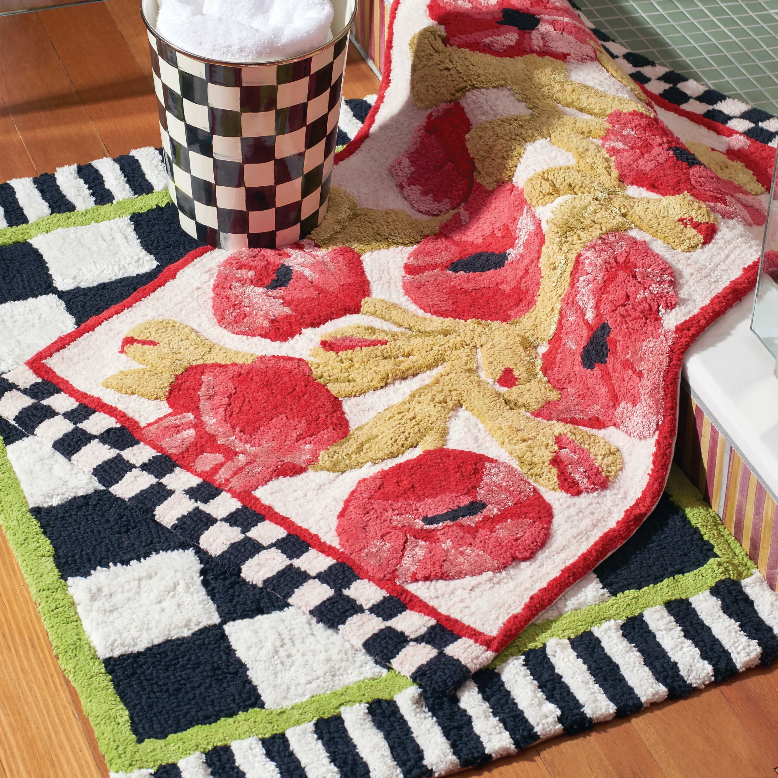 Poppy Bath Rug|MacKenzie-Childs Online