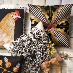 Portobello Road Square Pillow|MacKenzie-Childs Discount
