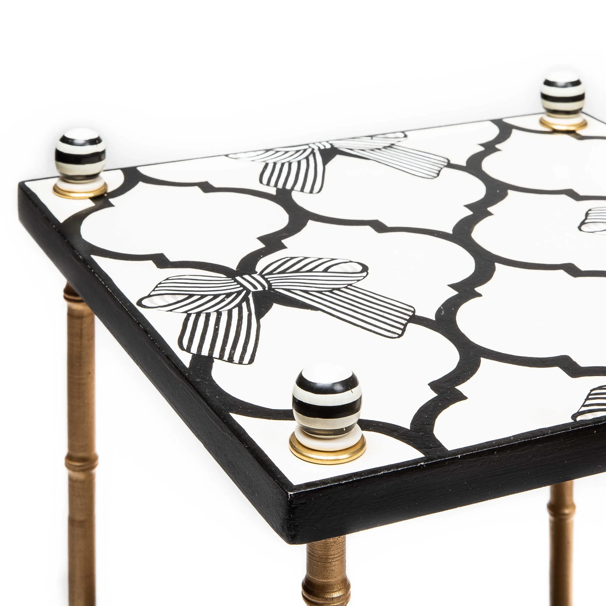 Pretty As A Bow 3 Tiered Table|MacKenzie-Childs New