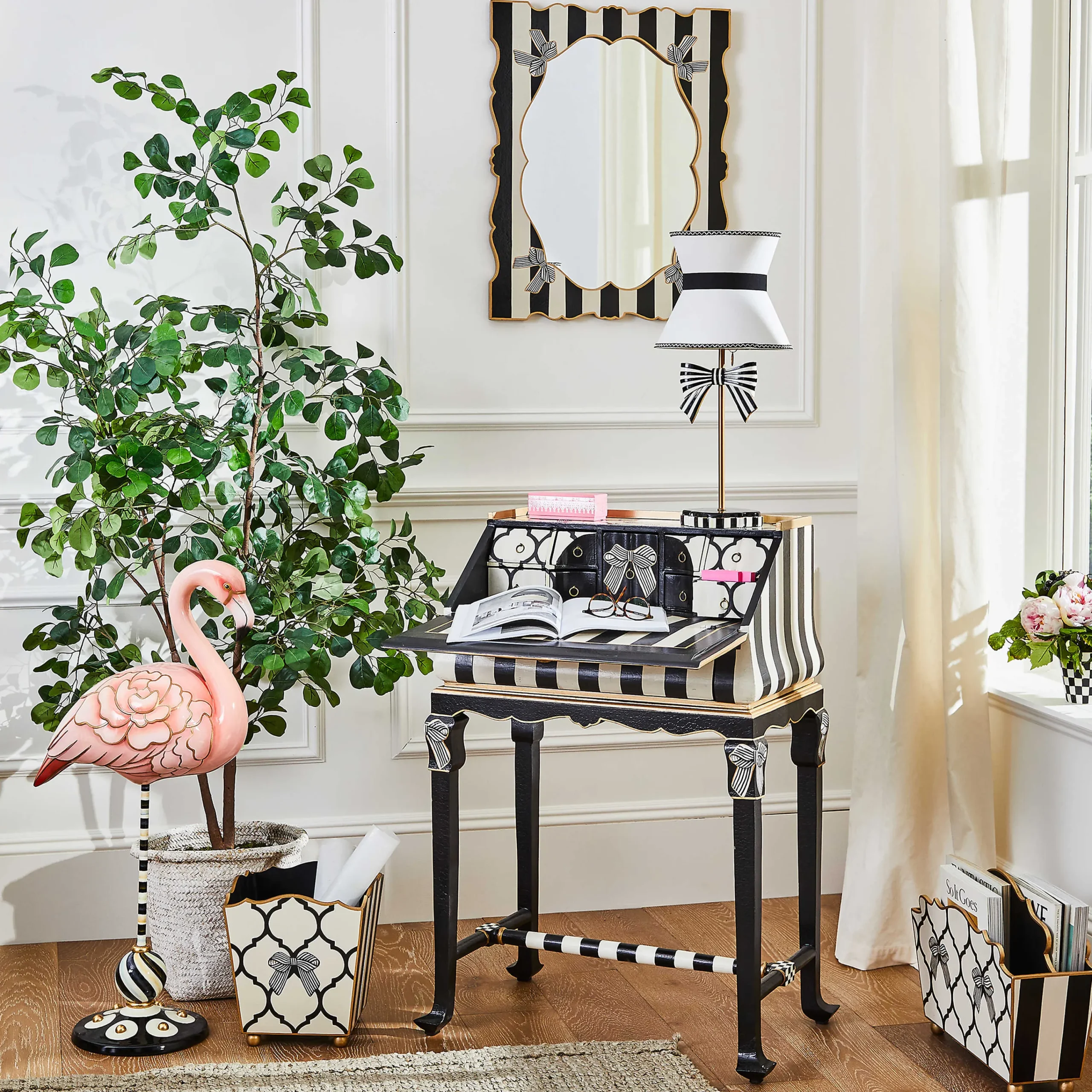 Pretty As A Bow Magazine Rack|MacKenzie-Childs New