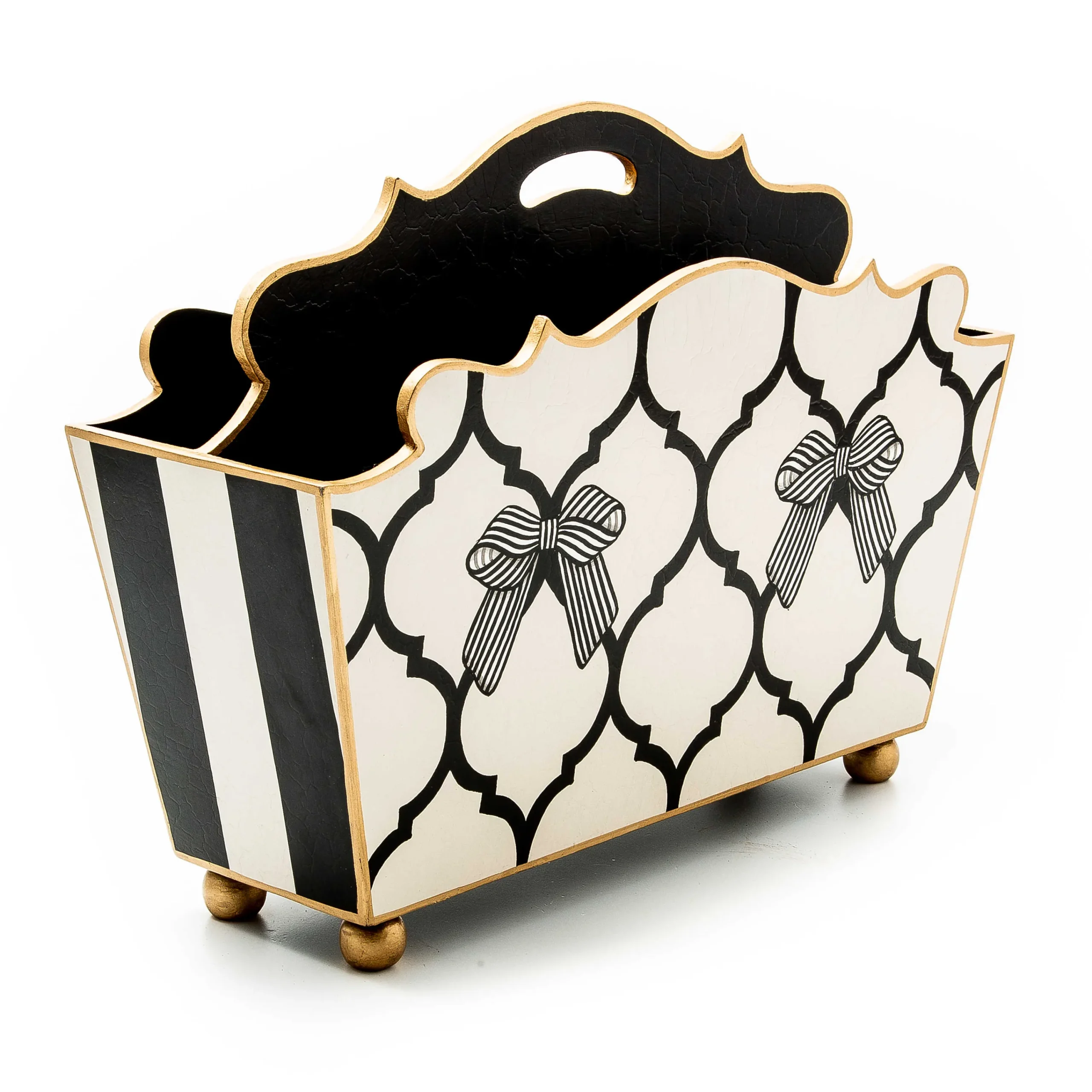 Pretty As A Bow Magazine Rack|MacKenzie-Childs New