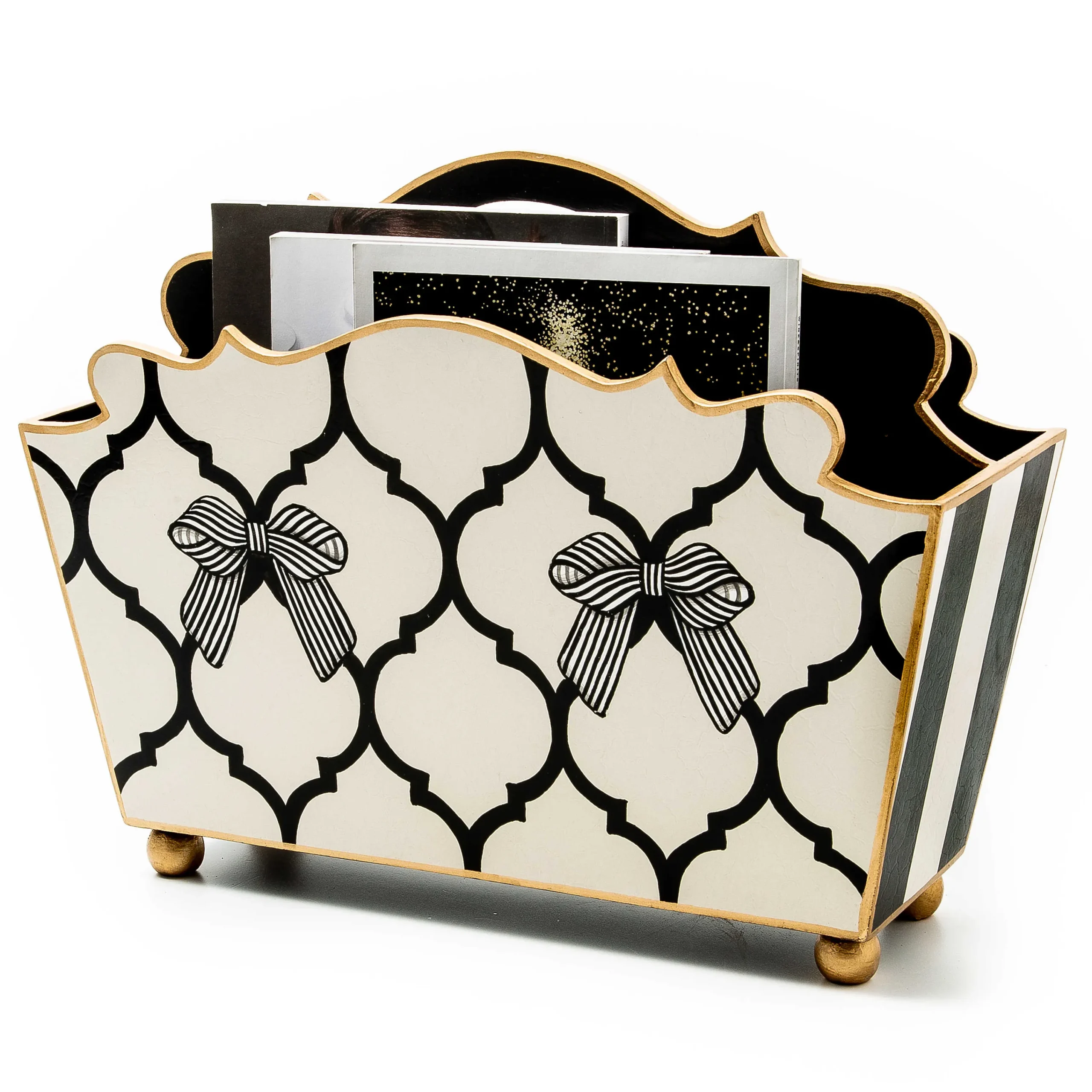 Pretty As A Bow Magazine Rack|MacKenzie-Childs New