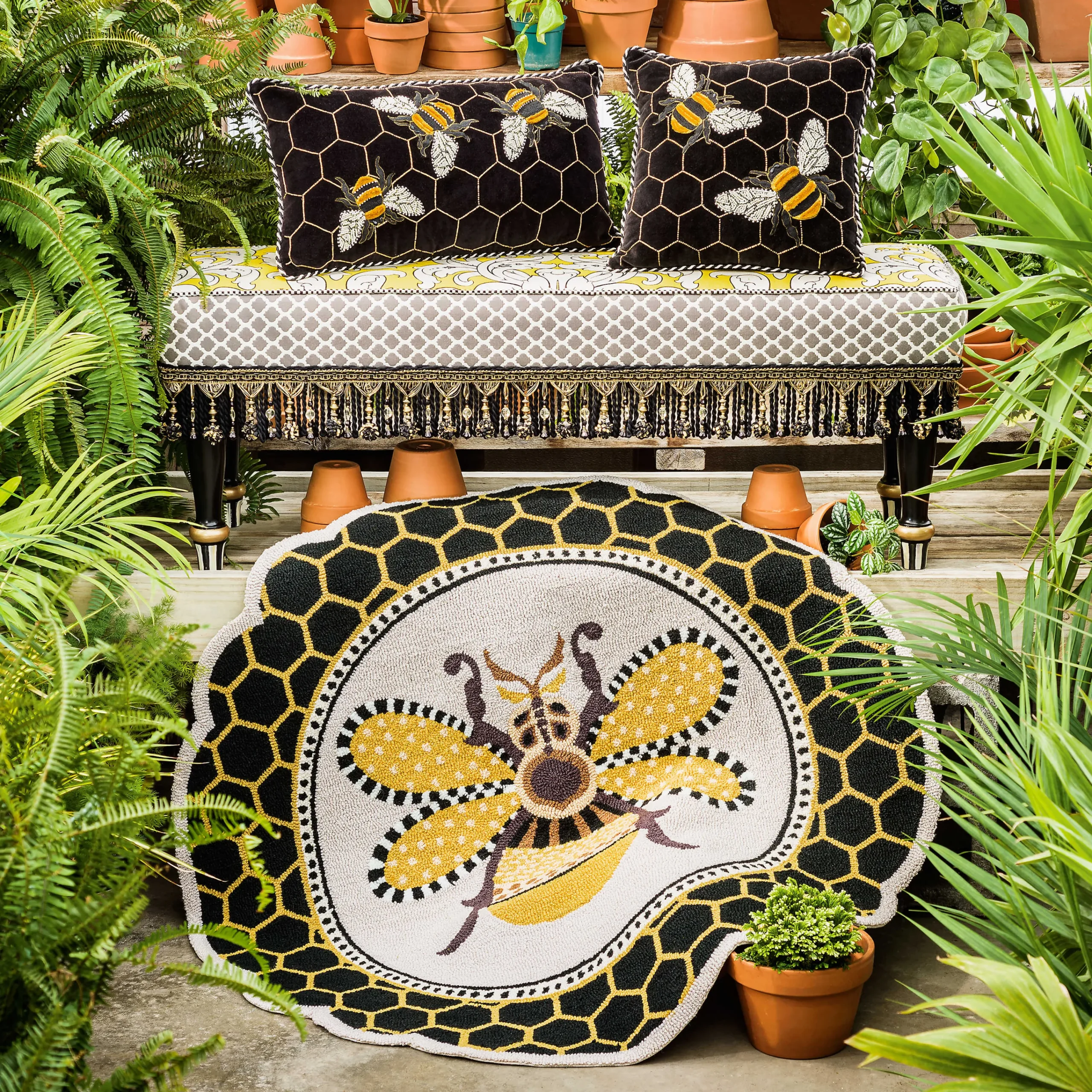 Queen Bee Bench|MacKenzie-Childs Online