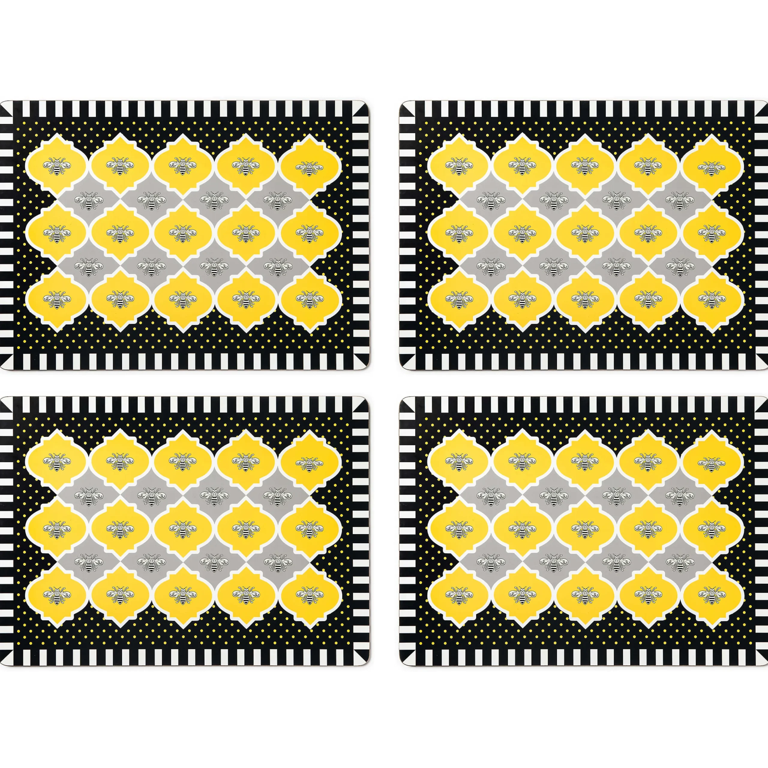 Queen Bee Cork Back Placemats - Set Of 4|MacKenzie-Childs Sale