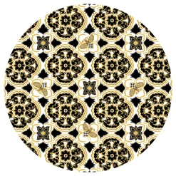 Queen Bee Indoor/ Outdoor Rug - 6' Round|MacKenzie-Childs Best