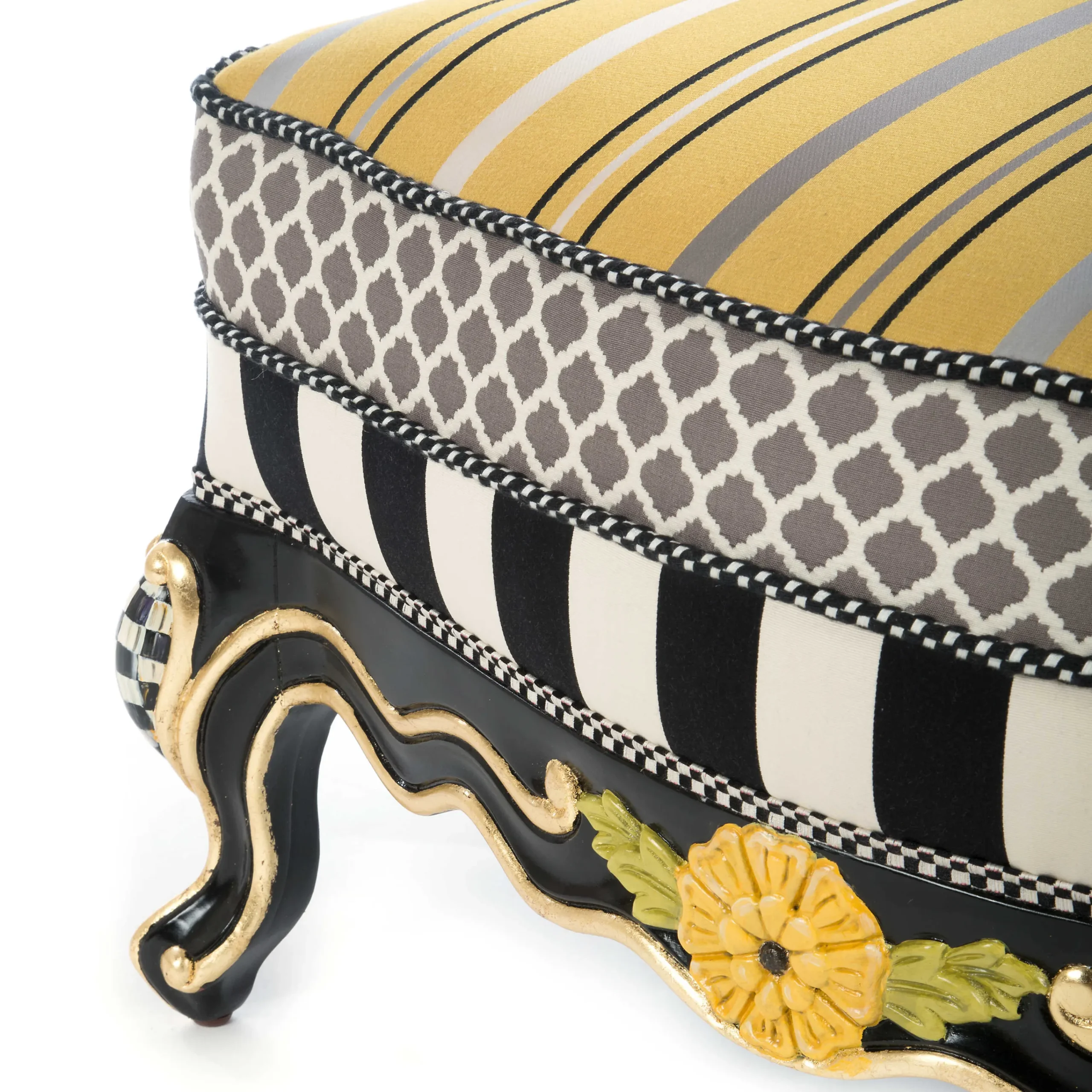 Queen Bee Ottoman|MacKenzie-Childs Online