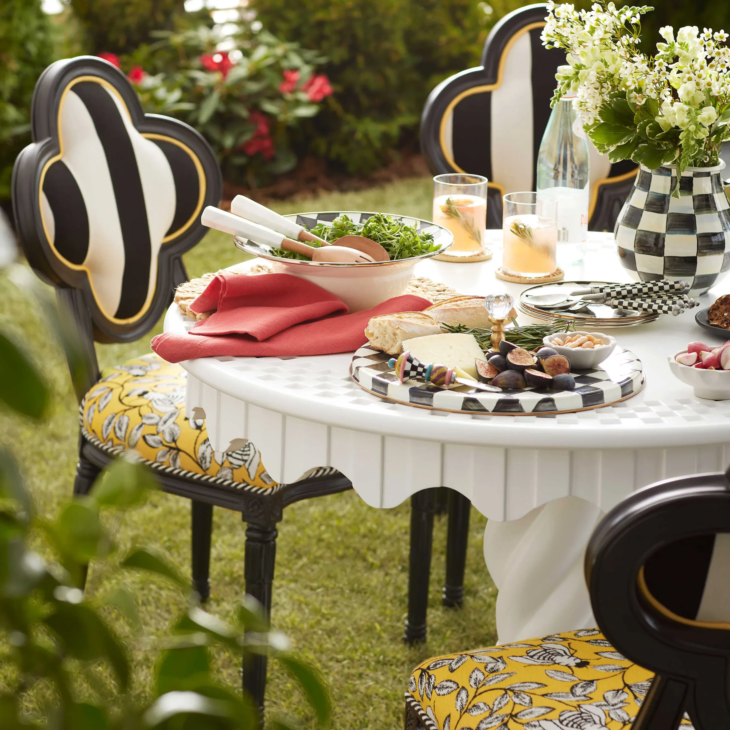 Queen Bee Outdoor Dining Chair|MacKenzie-Childs Best