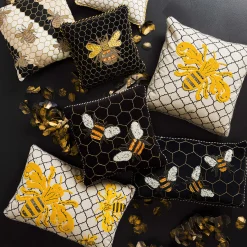 Queen Bee Outdoor Lumbar Pillow|MacKenzie-Childs Clearance