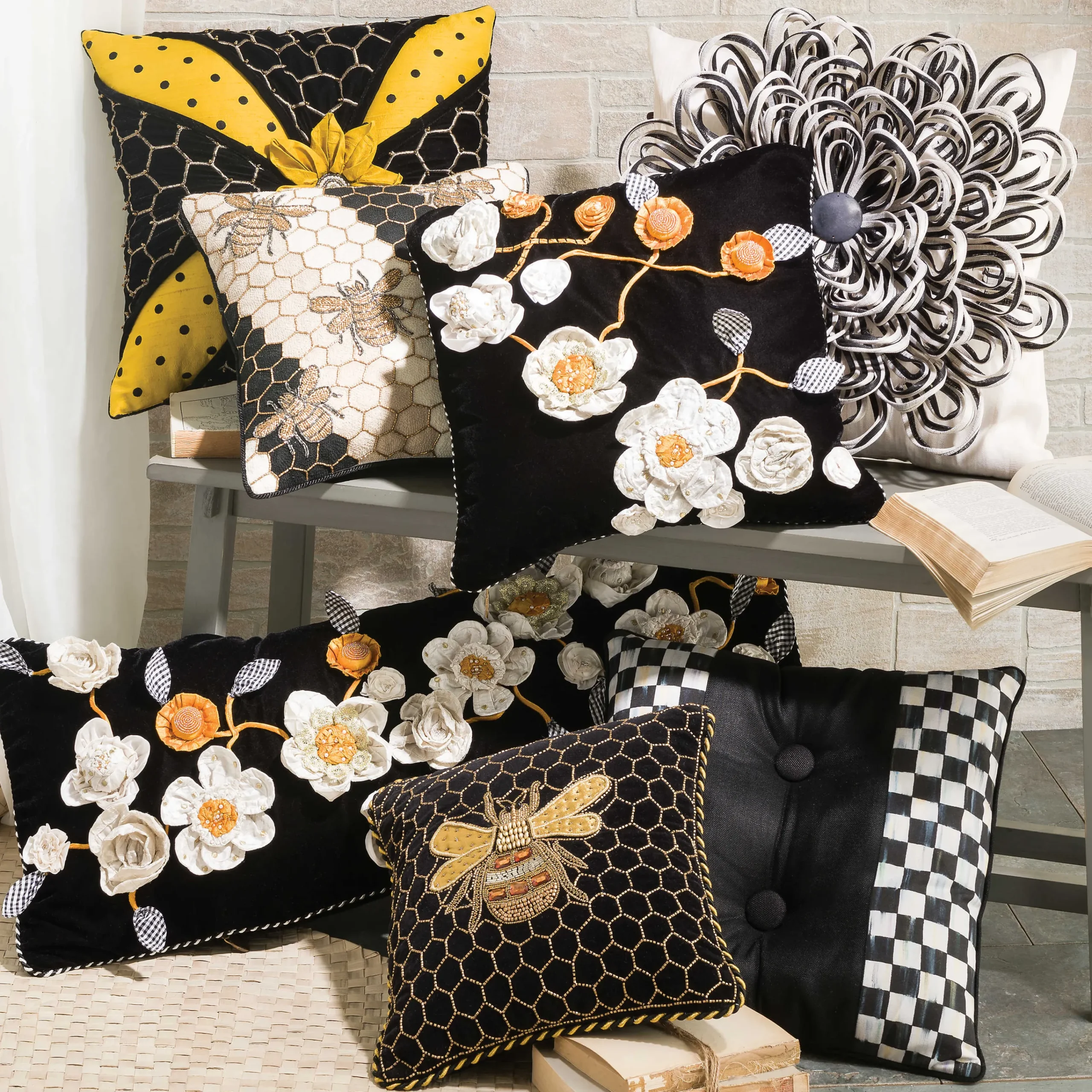 Queen Bee Pillow|MacKenzie-Childs Hot