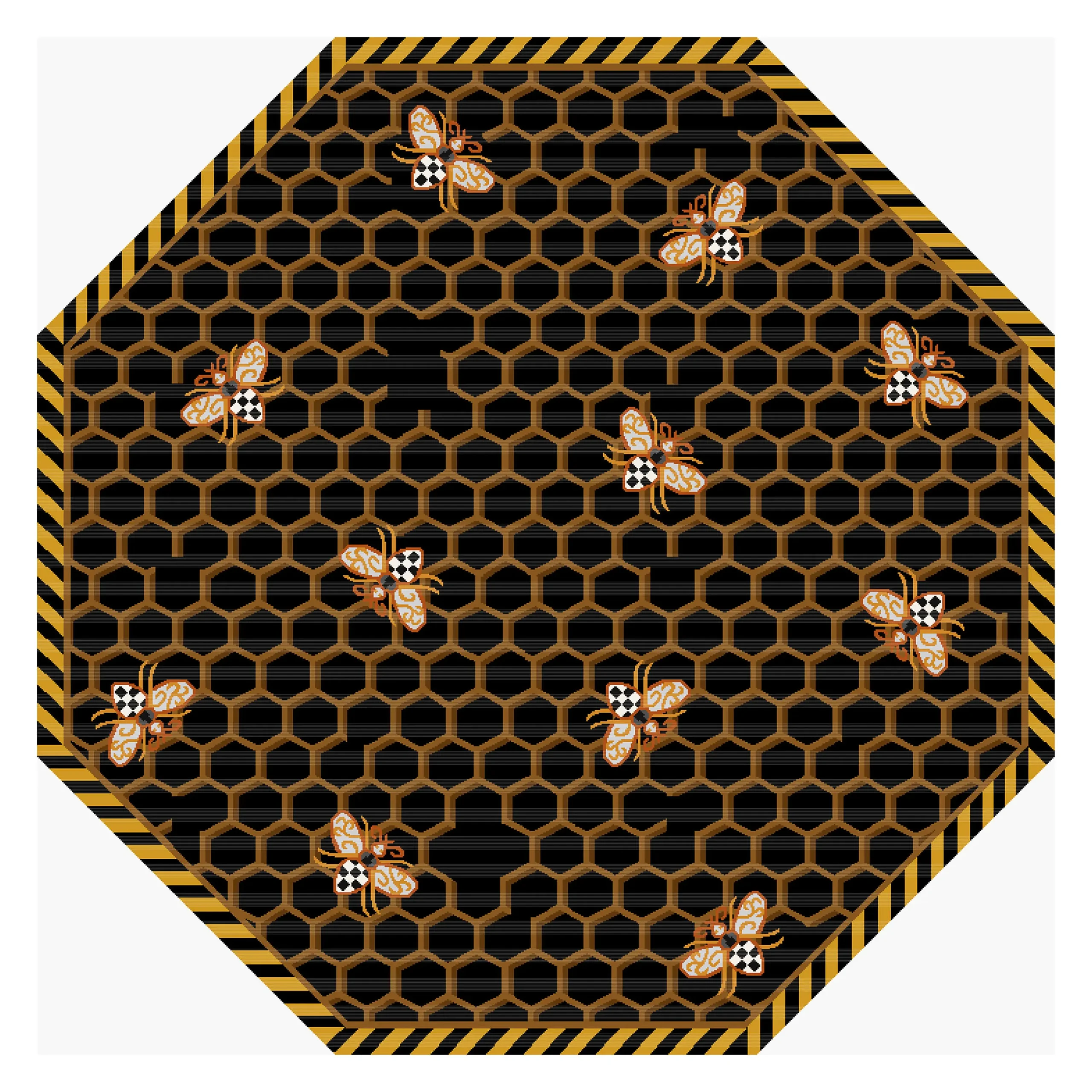 Queen Bee Rug - 6' Octagon|MacKenzie-Childs Discount