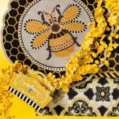 Queen Bee Rug - 4' Round|MacKenzie-Childs Sale