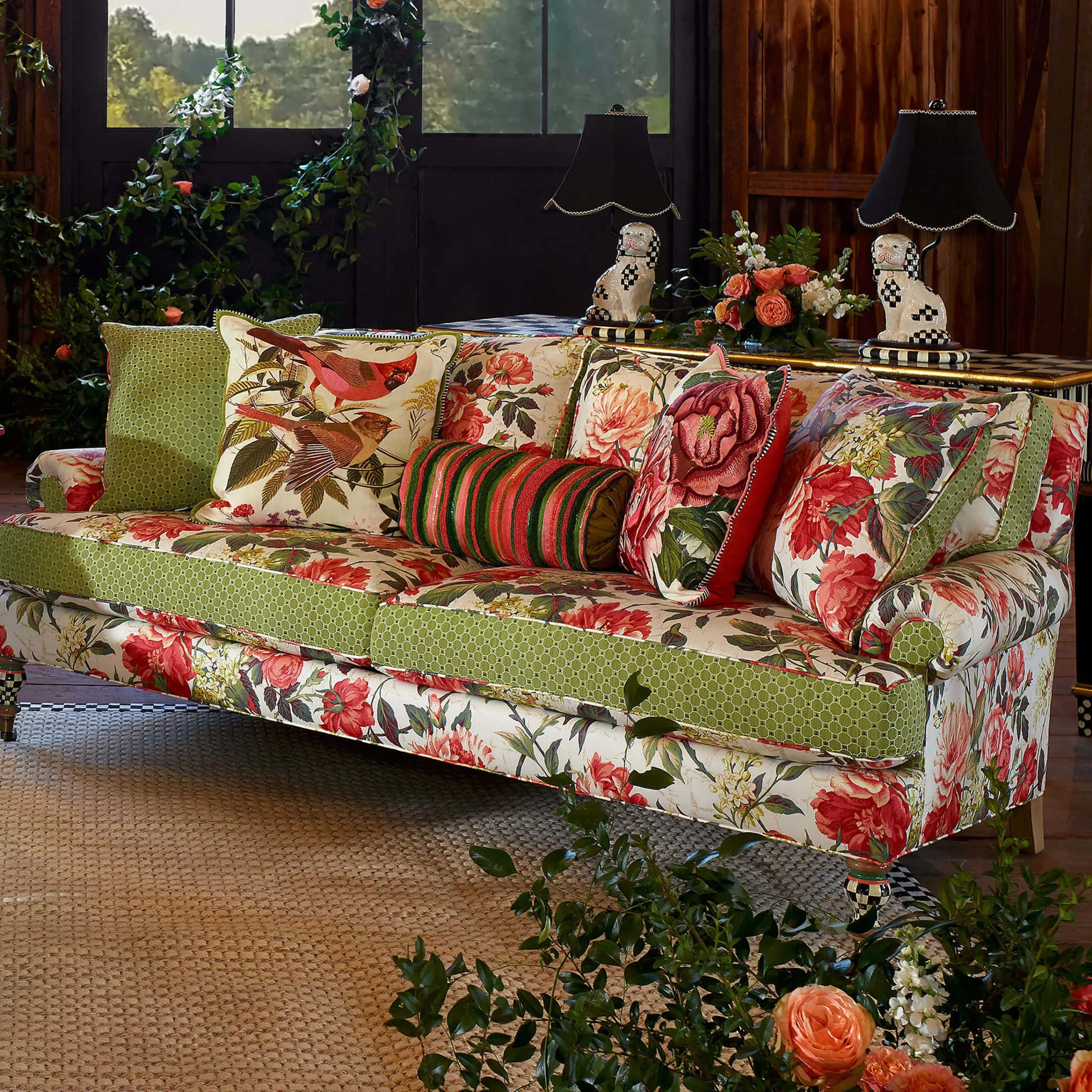 Really Rosy Pillow|MacKenzie-Childs New