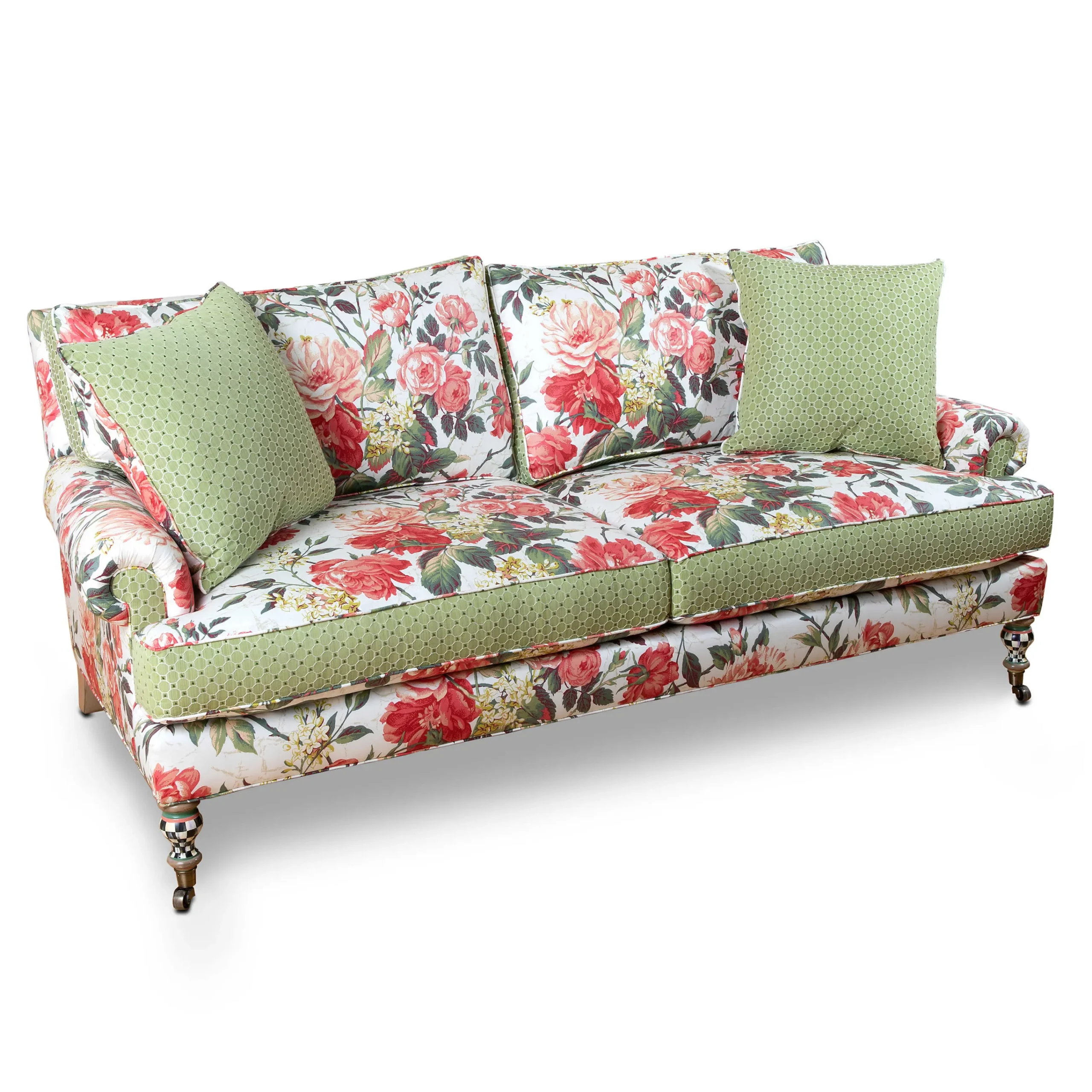 Really Rosy Sofa|MacKenzie-Childs Online