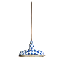 Royal Check Barn Pendant Lamp - 18"|MacKenzie-Childs Discount
