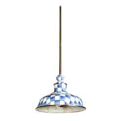 Royal Check Barn Pendant Lamp - 12"|MacKenzie-Childs