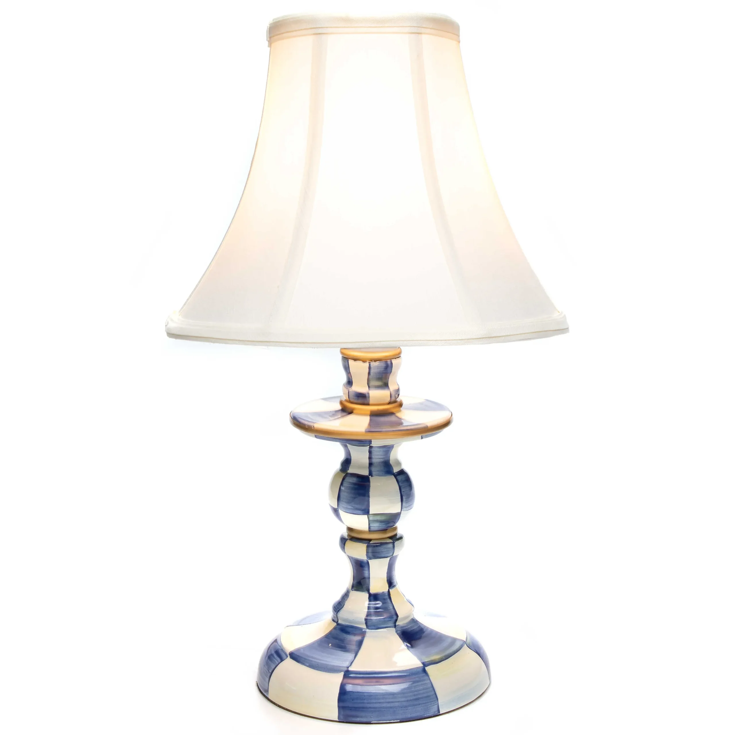 Royal Check Candlestick Lamp|MacKenzie-Childs Online