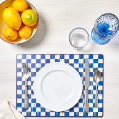 Royal Check Cork Back Placemats - Set Of 4|MacKenzie-Childs Best