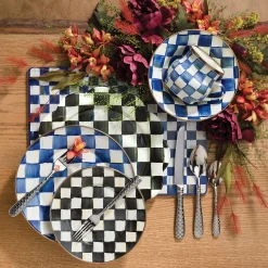 Royal Check Enamel Breakfast Bowl|MacKenzie-Childs Sale