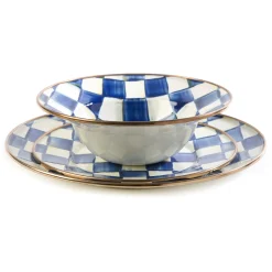 Royal Check Enamel Breakfast Bowl|MacKenzie-Childs Sale