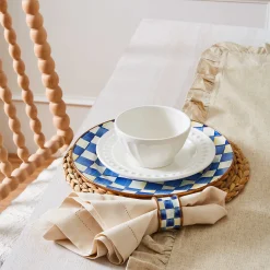 Royal Check Enamel Charger/Plate|MacKenzie-Childs Best