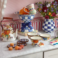 Royal Check Enamel Coasters - Set Of 4|MacKenzie-Childs Sale