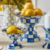 Royal Check Enamel Compote - Large|MacKenzie-Childs New