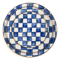 Royal Check Enamel Dinner Plate|MacKenzie-Childs Best