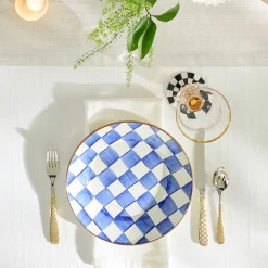 Royal Check Enamel Dinner Plate|MacKenzie-Childs Best