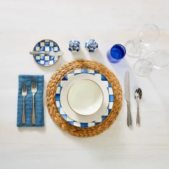 Royal Check Enamel Dinner Plate|MacKenzie-Childs Best