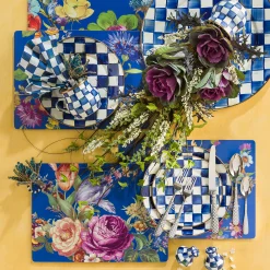 Royal Check Enamel Dinner Plate|MacKenzie-Childs Best