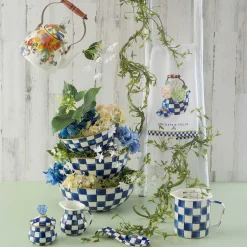 Royal Check Enamel Everyday Bowl - Large|MacKenzie-Childs Outlet