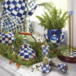 Royal Check Enamel Large Vase|MacKenzie-Childs Discount