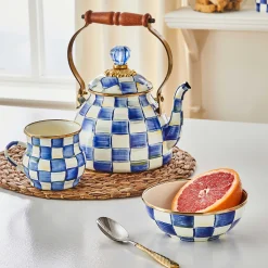 Royal Check Enamel Mug|MacKenzie-Childs Discount