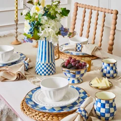 Royal Check Enamel Mug|MacKenzie-Childs Discount