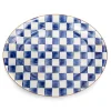 Royal Check Enamel Oval Platter - Large|MacKenzie-Childs New