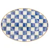 Royal Check Enamel Oval Platter - Small|MacKenzie-Childs