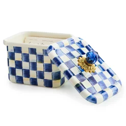 Royal Check Enamel Recipe Box|MacKenzie-Childs