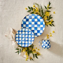 Royal Check Enamel Salad/Dessert Plate|MacKenzie-Childs Hot