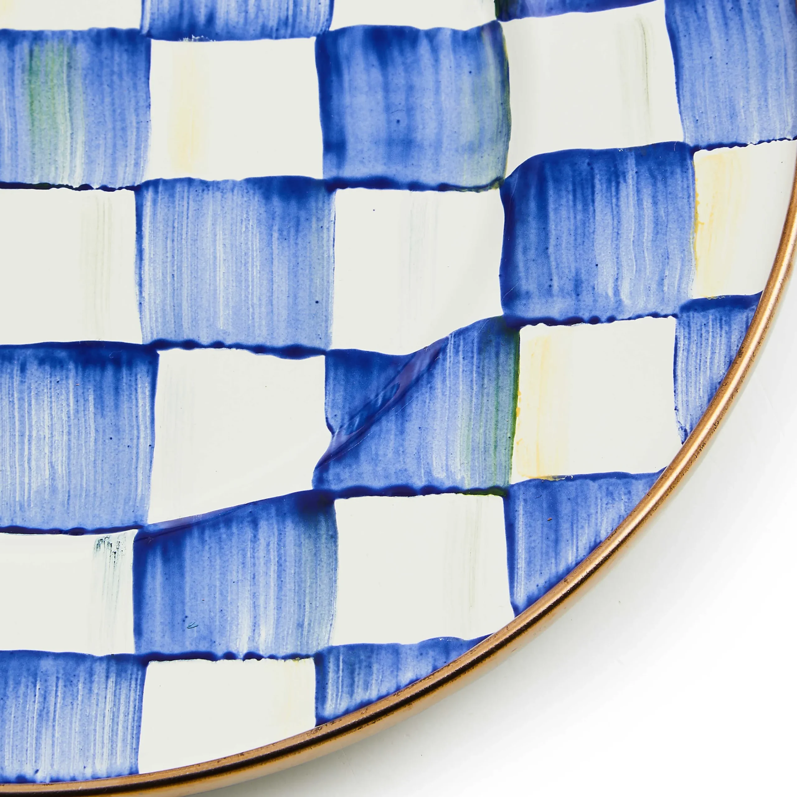 Royal Check Enamel Salad/Dessert Plate|MacKenzie-Childs Hot