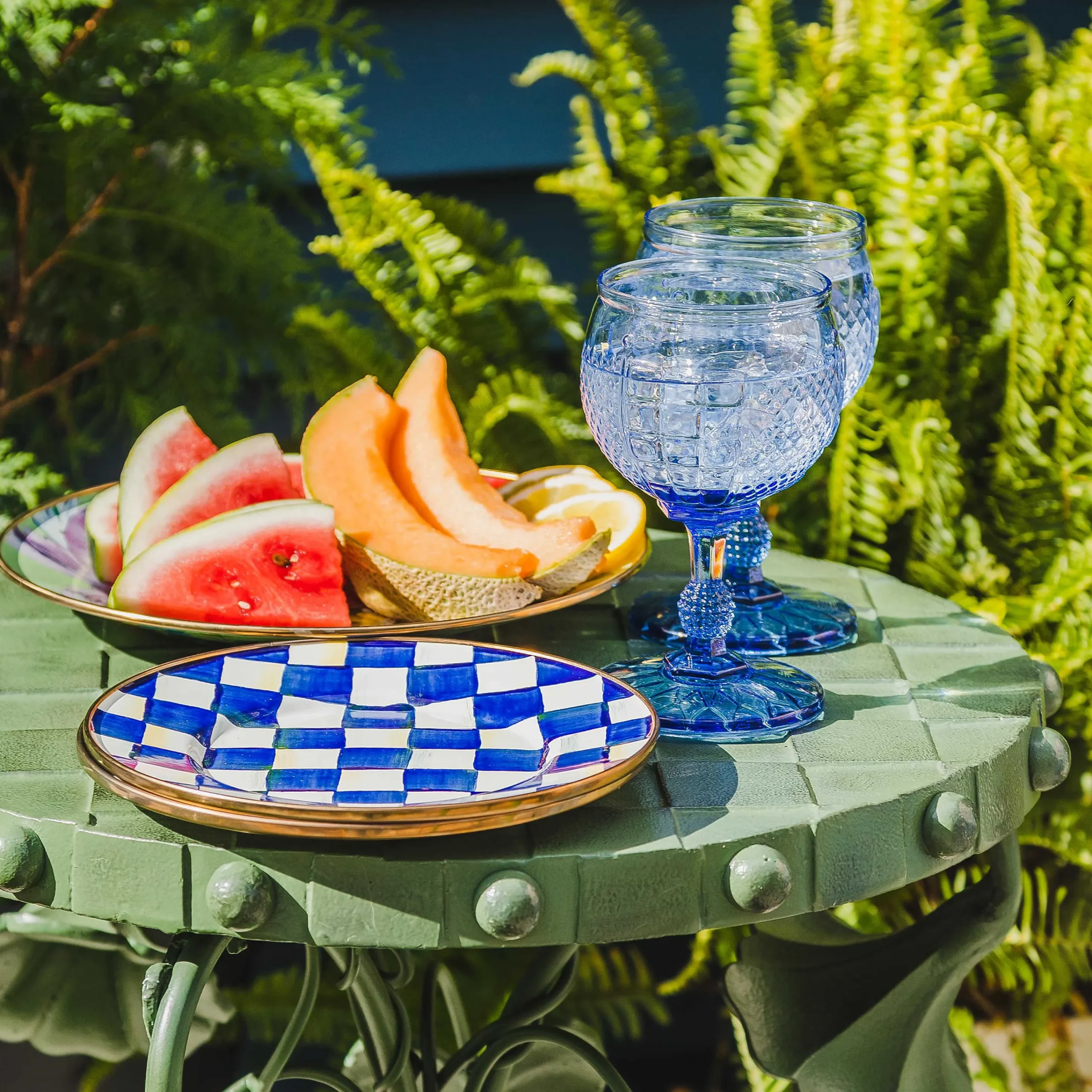 Royal Check Enamel Salad/Dessert Plate|MacKenzie-Childs Hot
