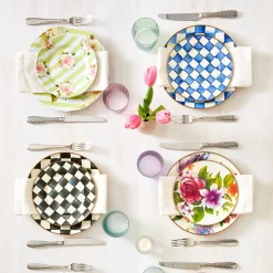Royal Check Enamel Salad/Dessert Plate|MacKenzie-Childs Hot