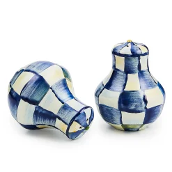 Royal Check Enamel Salt & Pepper Shakers|MacKenzie-Childs Sale