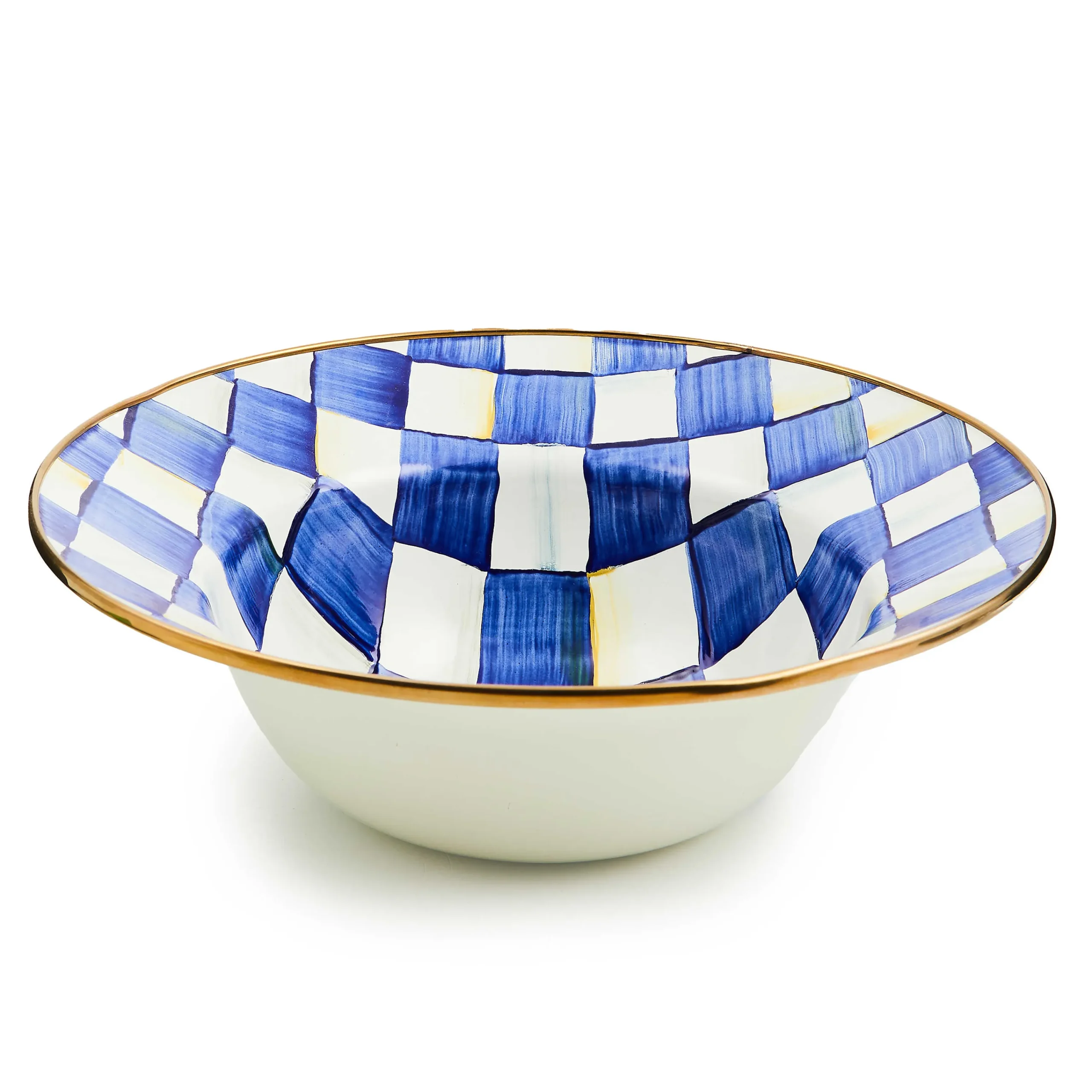 Royal Check Enamel Serving Bowl|MacKenzie-Childs Best