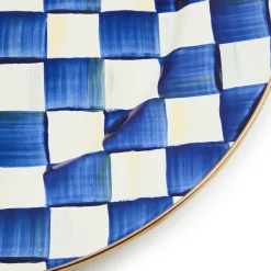 Royal Check Enamel Serving Platter|MacKenzie-Childs Online