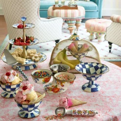 Royal Check Enamel Three Tier Sweet Stand|MacKenzie-Childs Hot