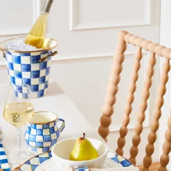 Royal Check Enamel Wine Cooler|MacKenzie-Childs Discount