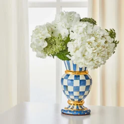 Royal Check Great Vase|MacKenzie-Childs